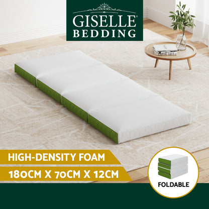 Giselle Foldable Foam Mattress Portable Folding Camping Bed Mat Double Single