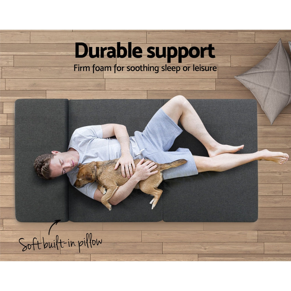 Giselle Foldable Foam Mattress Portable Folding Camping Bed Mat Double Single