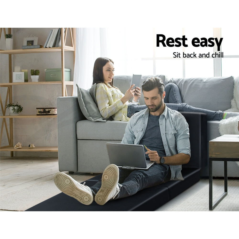 Giselle Foldable Foam Mattress Portable Folding Camping Bed Mat Double Single