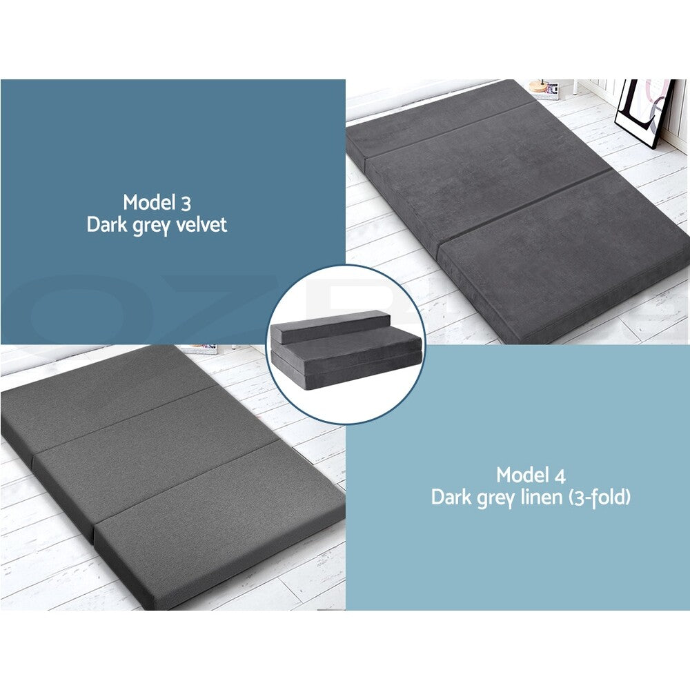 Giselle Foldable Foam Mattress Portable Folding Camping Bed Mat Double Single