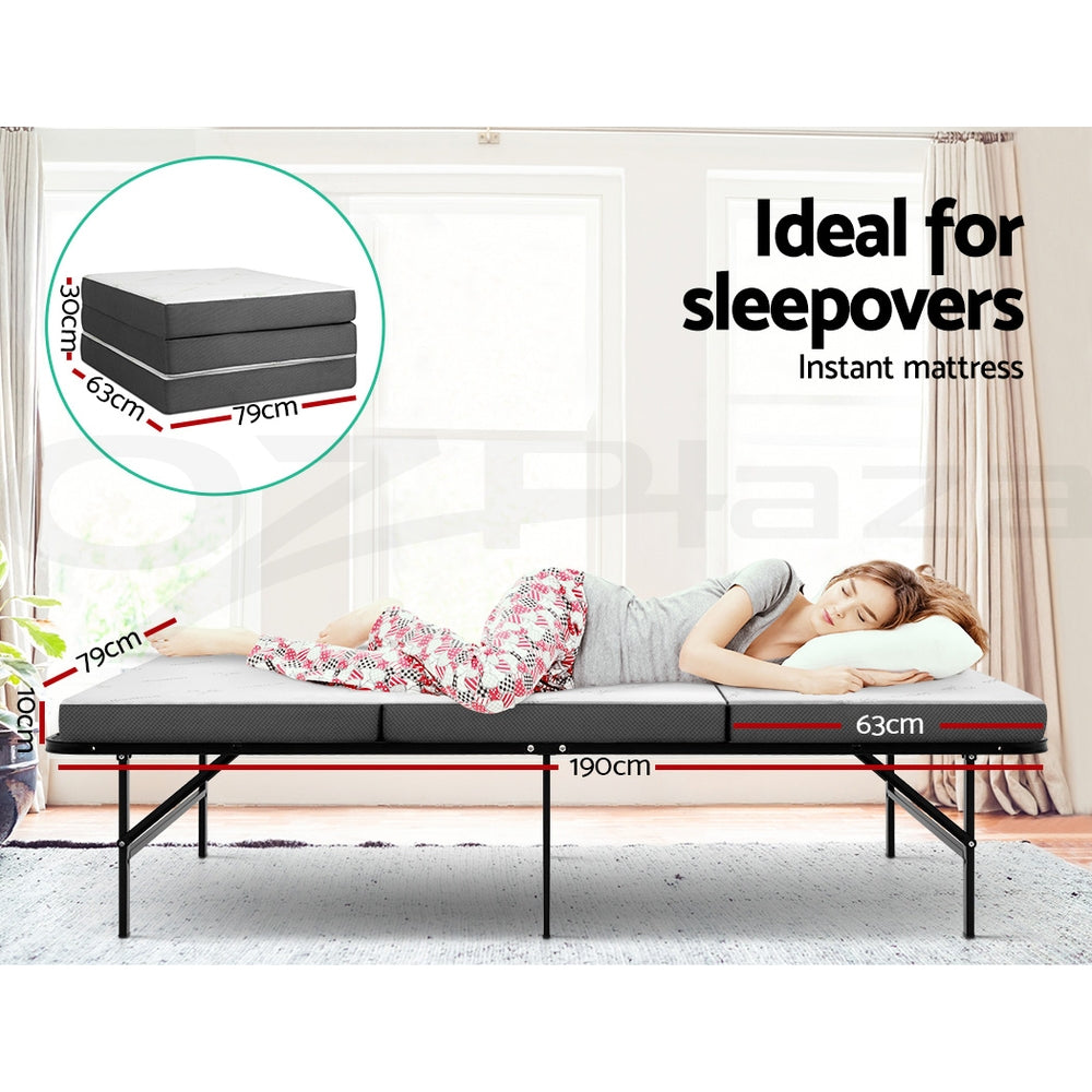 Giselle Foldable Foam Mattress Portable Folding Camping Bed Mat Double Single