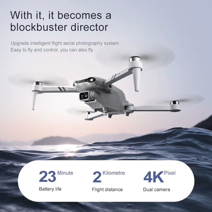 4DRC F10 RC Drone GPS 6K HD Dual Camera Wide-Angle 5G WIFI Fpv Quadcopter Brushless Foldable Obstacle Avoidance Aerial UAV 2KM