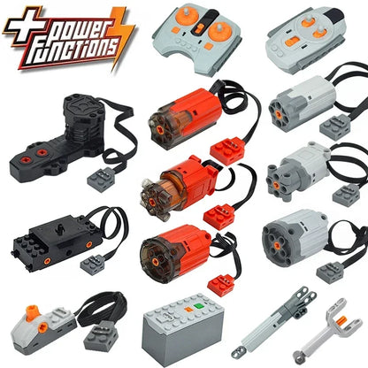 MOC Technical Parts Power Functions Motor Multi Tool Servo Train Motor PF 8293 8883 Model Compatible  Building Blocks