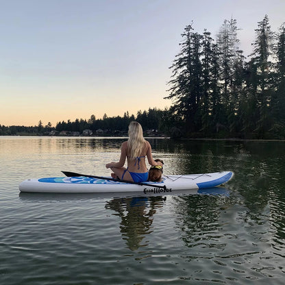 [AU Direct]  10'6'' Inflatable Ultra-Light (17.6Lbs) Stand up Surfboard for All Skill Levels Everything Included with Stand up Paddle Board, Adj Paddle, Pump, ISUP Travel Backpack, Leash, Waterproof Bag SUPFW02A