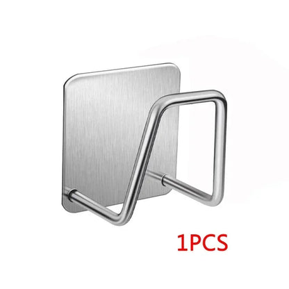 Kitchen Sponges Racks Self Adhesive Sink Sponges Drain Drying Rack Holders Kitchen Sink Accessories Dropshipping Stainless Steel