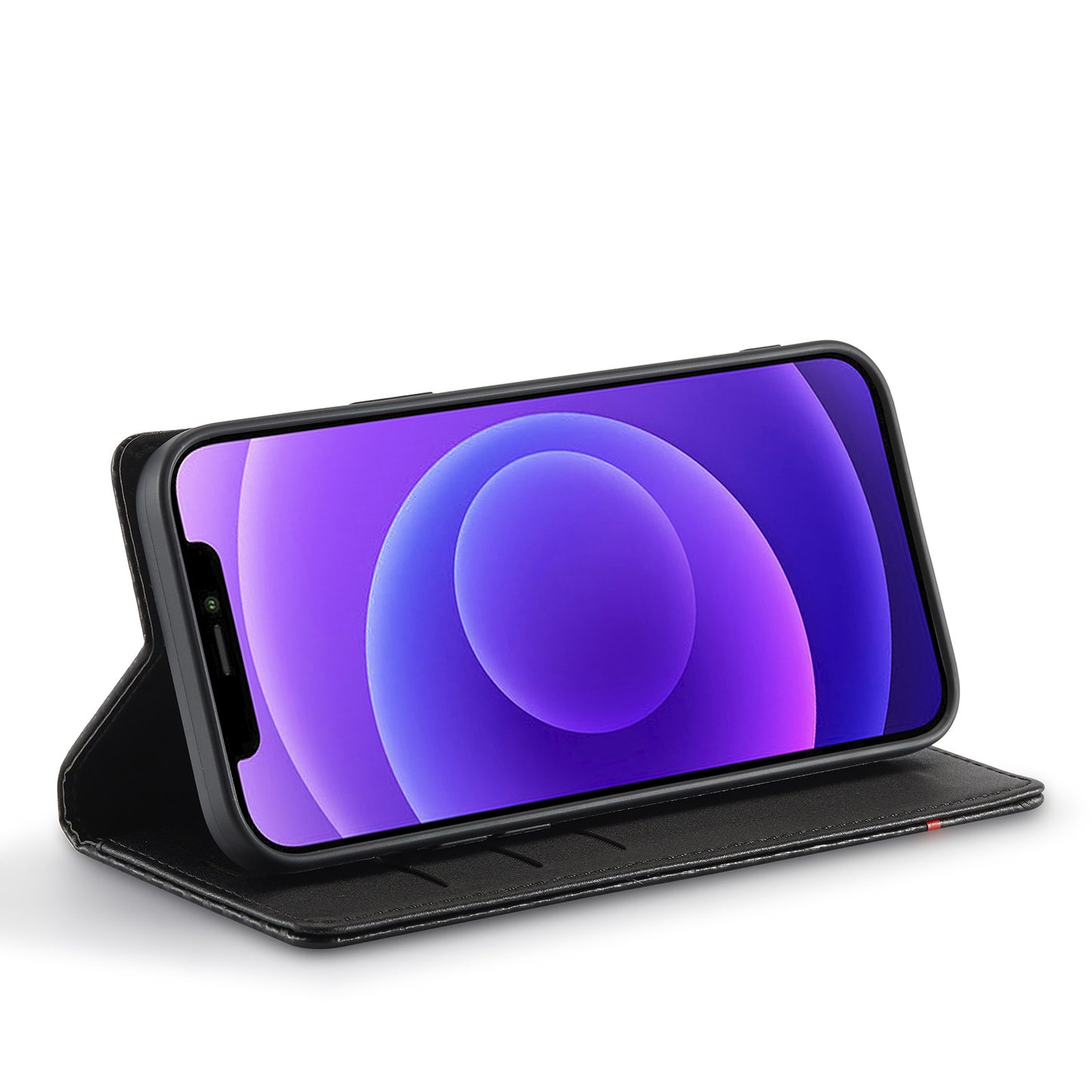 Leather Case Carbon Fiber Magnetic Mixed Style Protective Shell Phone Case