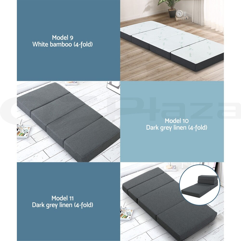 Giselle Foldable Foam Mattress Portable Folding Camping Bed Mat Double Single