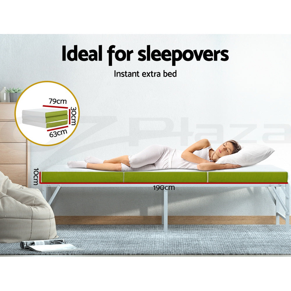 Giselle Foldable Foam Mattress Portable Folding Camping Bed Mat Double Single