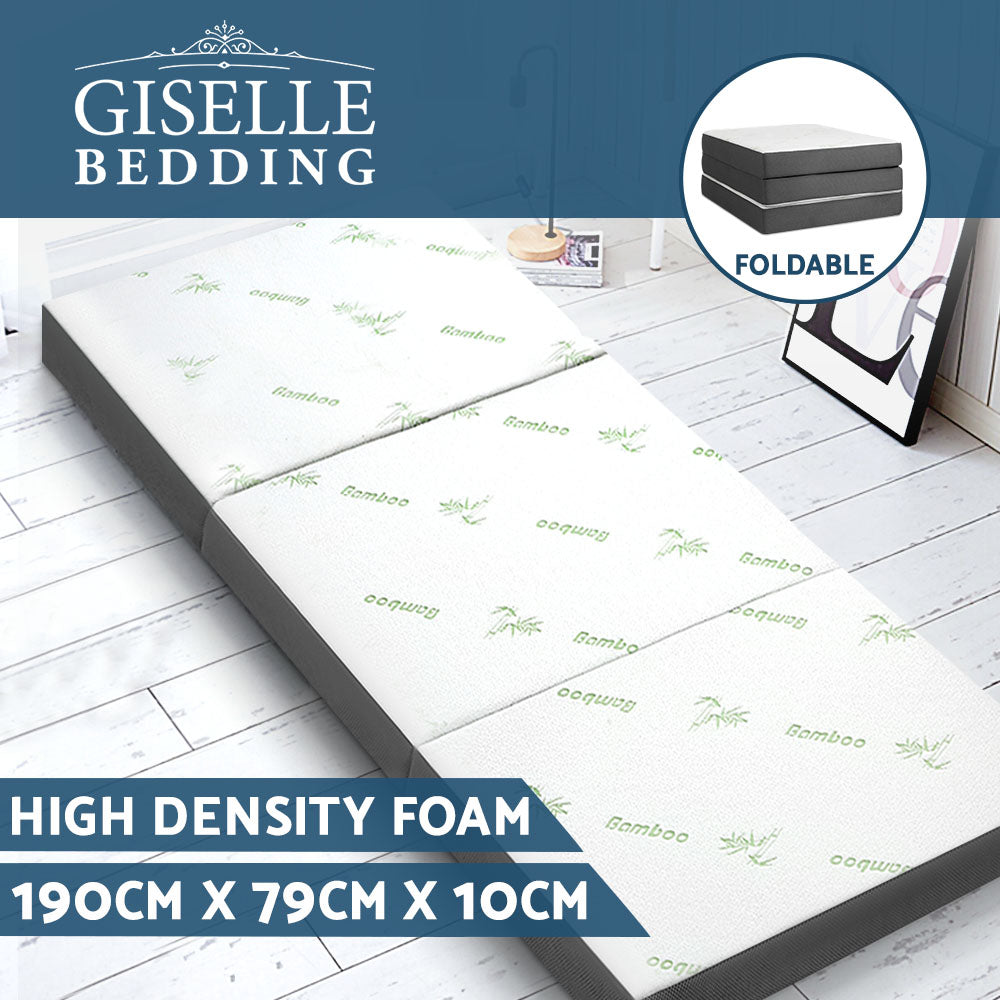 Giselle Foldable Foam Mattress Portable Folding Camping Bed Mat Double Single