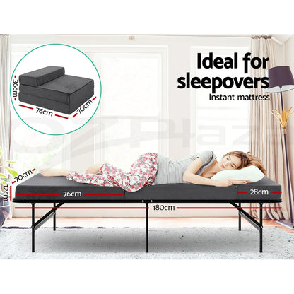 Giselle Foldable Foam Mattress Portable Folding Camping Bed Mat Double Single