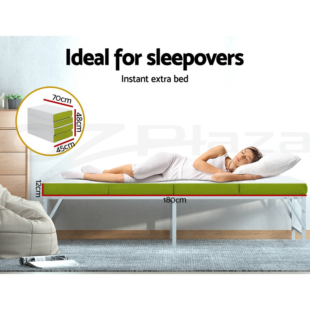 Giselle Foldable Foam Mattress Portable Folding Camping Bed Mat Double Single