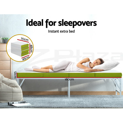 Giselle Foldable Foam Mattress Portable Folding Camping Bed Mat Double Single