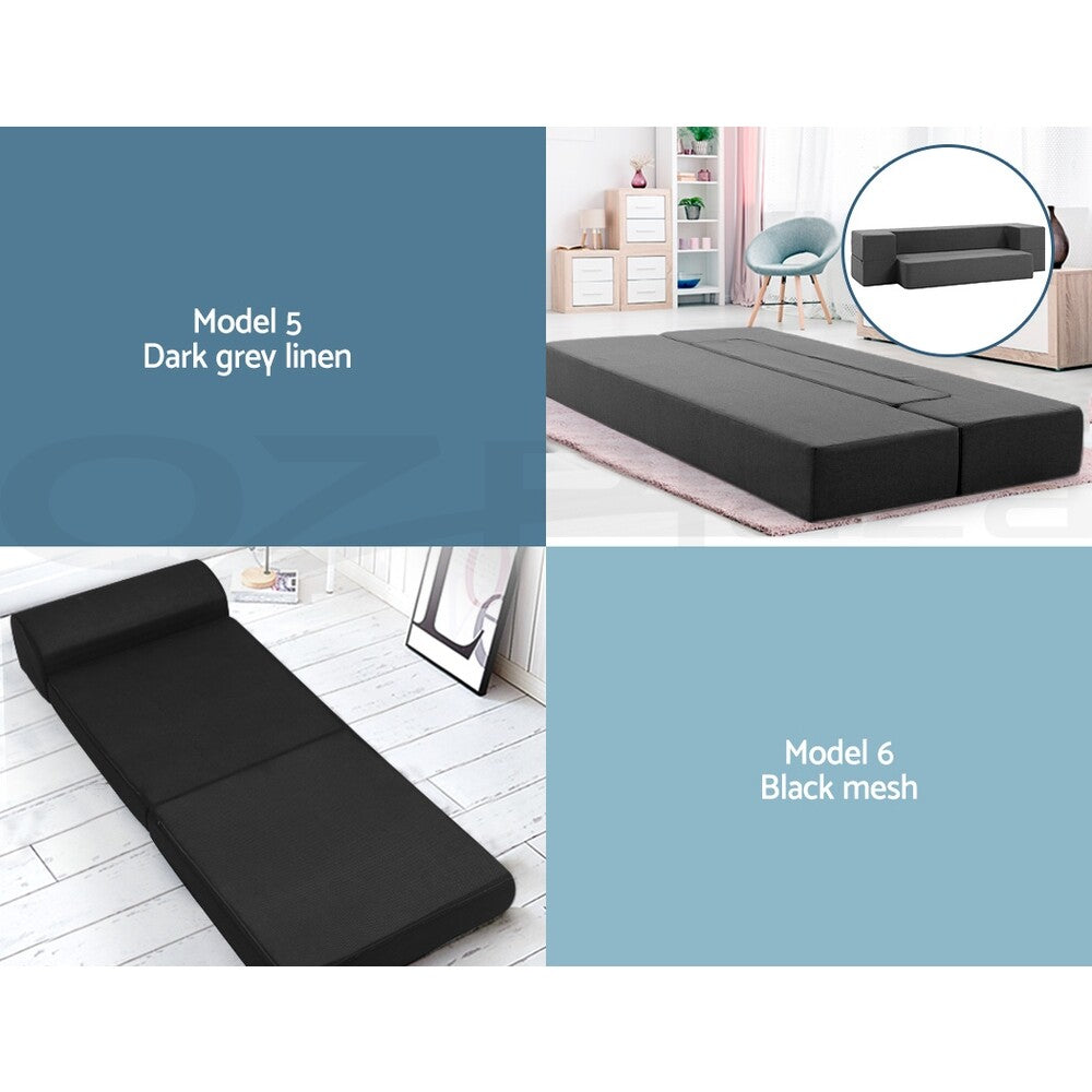 Giselle Foldable Foam Mattress Portable Folding Camping Bed Mat Double Single