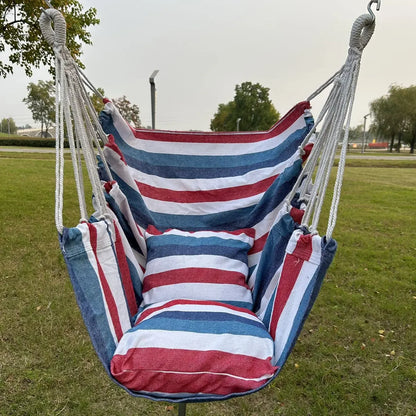 1Pc Leisure Fabric Hammock Chair Outdoor Swing Chair Hammock Dormitory Hammock Chair anti Rollover Hammock with Storage Bag