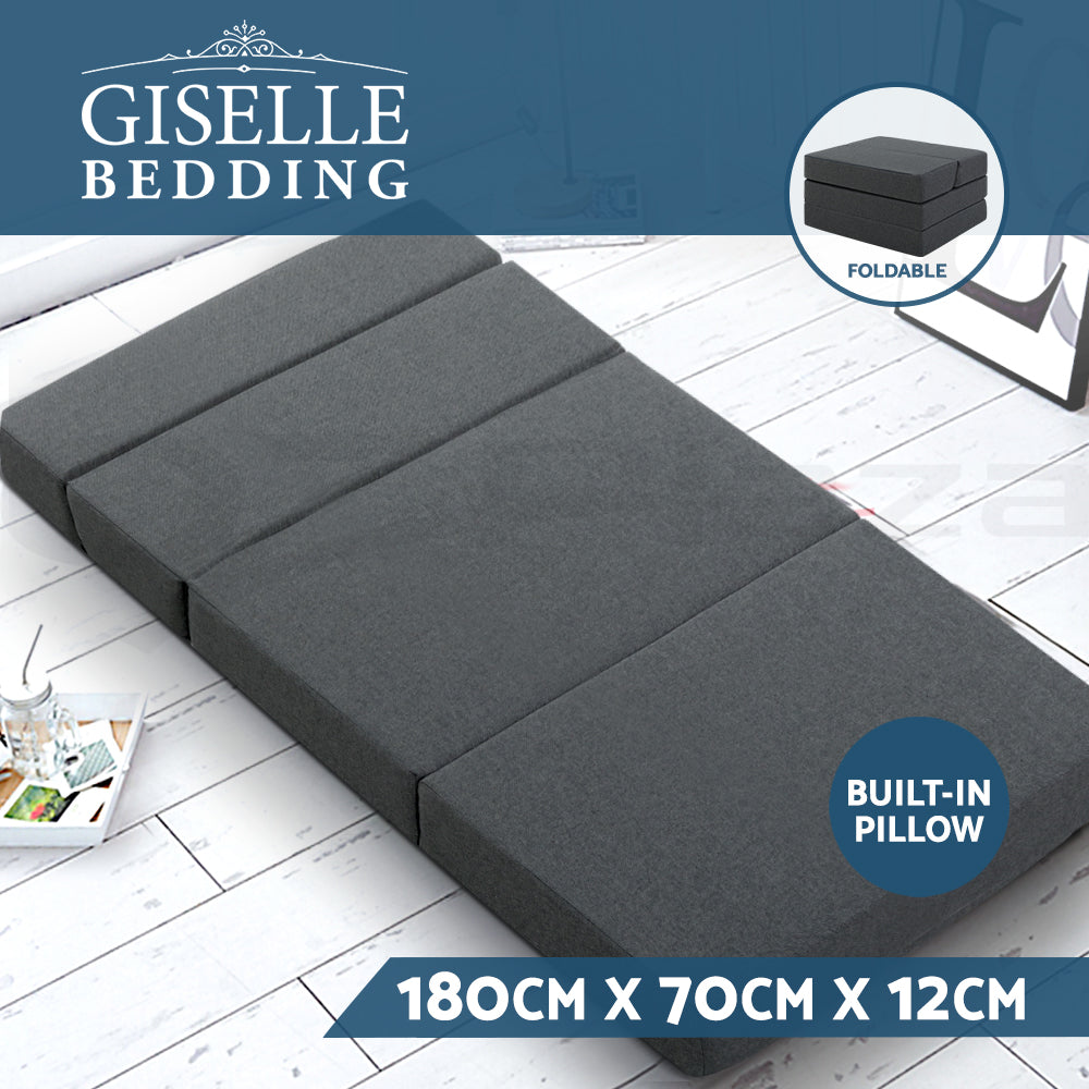 Giselle Foldable Foam Mattress Portable Folding Camping Bed Mat Double Single