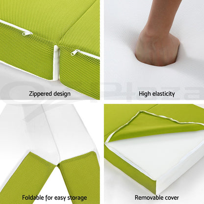 Giselle Foldable Foam Mattress Portable Folding Camping Bed Mat Double Single