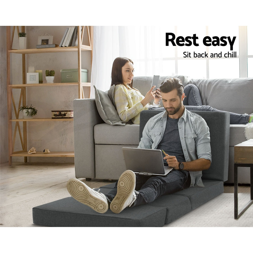 Giselle Foldable Foam Mattress Portable Folding Camping Bed Mat Double Single