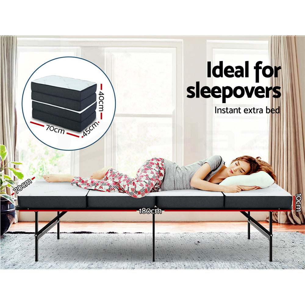 Giselle Foldable Foam Mattress Portable Folding Camping Bed Mat Double Single