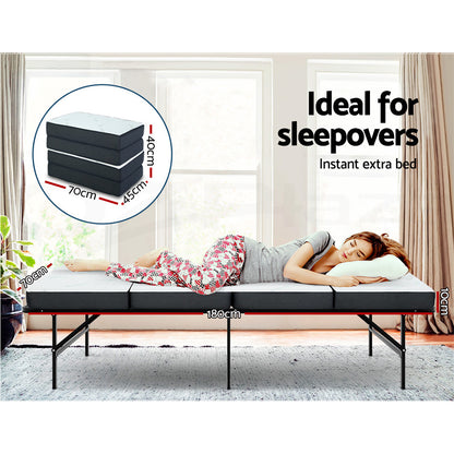 Giselle Foldable Foam Mattress Portable Folding Camping Bed Mat Double Single