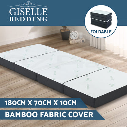 Giselle Foldable Foam Mattress Portable Folding Camping Bed Mat Double Single