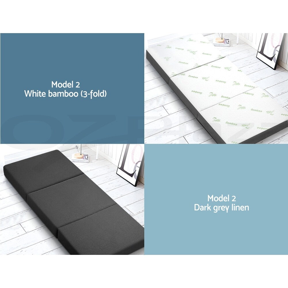 Giselle Foldable Foam Mattress Portable Folding Camping Bed Mat Double Single