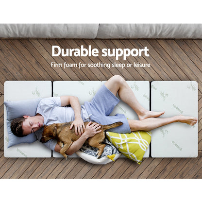 Giselle Foldable Foam Mattress Portable Folding Camping Bed Mat Double Single