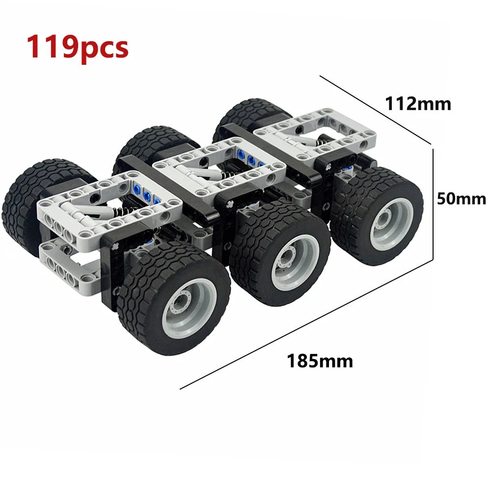 MOC Technical Parts Power Functions Motor Multi Tool Servo Train Motor PF 8293 8883 Model Compatible  Building Blocks