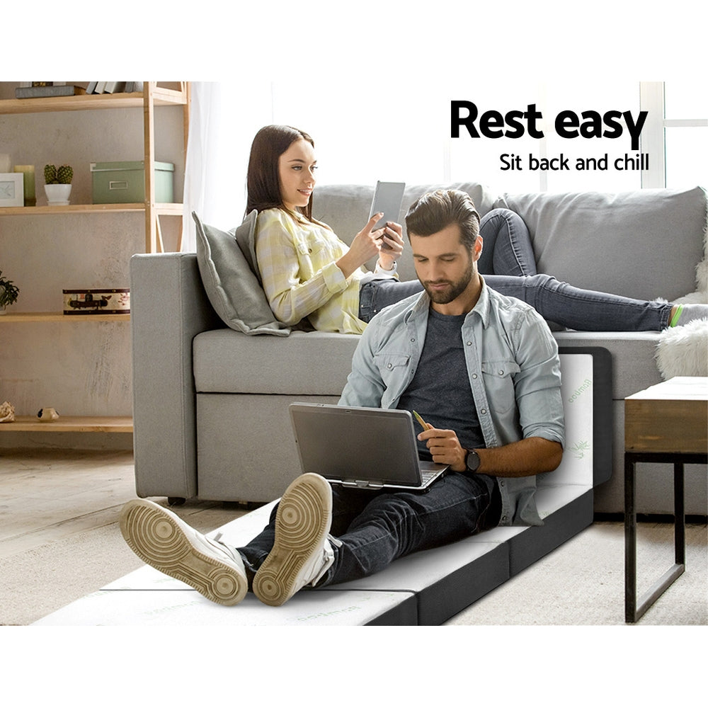 Giselle Foldable Foam Mattress Portable Folding Camping Bed Mat Double Single