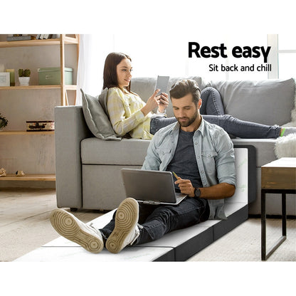 Giselle Foldable Foam Mattress Portable Folding Camping Bed Mat Double Single