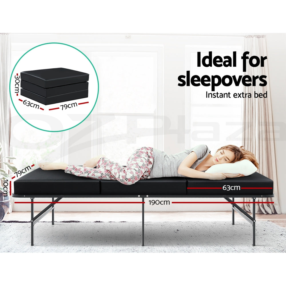 Giselle Foldable Foam Mattress Portable Folding Camping Bed Mat Double Single