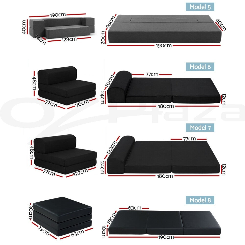 Giselle Foldable Foam Mattress Portable Folding Camping Bed Mat Double Single