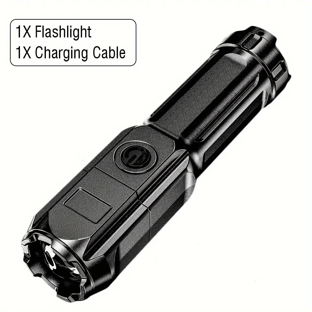 Portable UV Flashlight UV395NM Zoomable ABS Torch 3 Modes Camping Ultraviolet Flashlights for Pet Stacks Fluorescent Detection