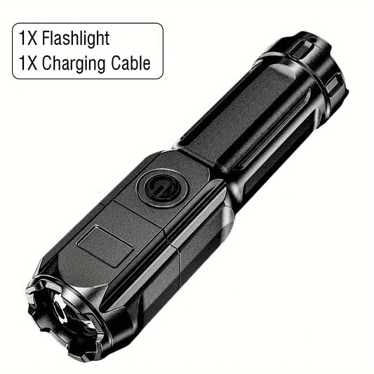 Portable UV Flashlight UV395NM Zoomable ABS Torch 3 Modes Camping Ultraviolet Flashlights for Pet Stacks Fluorescent Detection