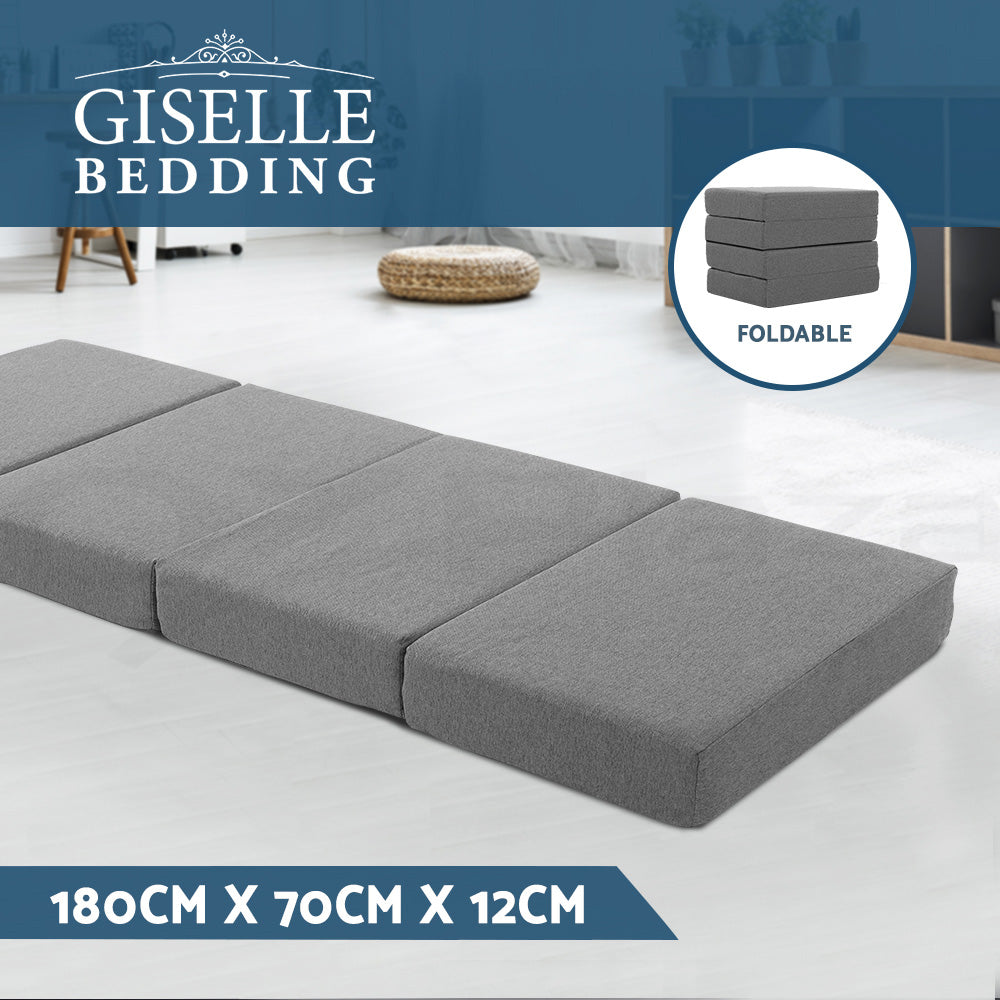 Giselle Foldable Foam Mattress Portable Folding Camping Bed Mat Double Single