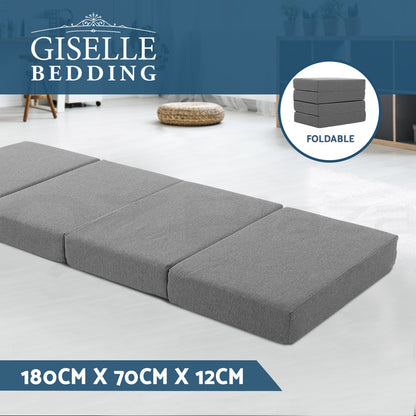 Giselle Foldable Foam Mattress Portable Folding Camping Bed Mat Double Single