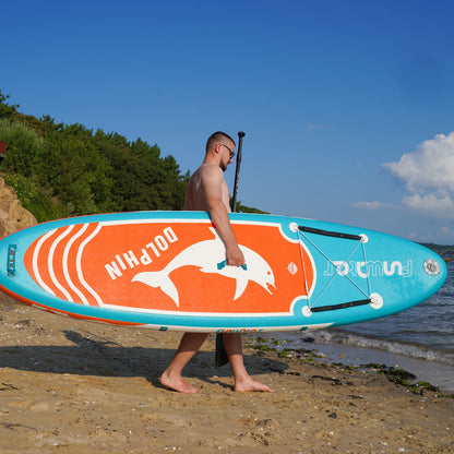 [AU Direct]  Inflatable Stand up Paddle Board 305*78*15 CM Ultra Lightweight All Includes Paddle Board, Adj Paddle, Kayak Seat, Pump, Backpack, Leash, Waterproof Bag, Non-Slip Deck Pad for Teenagers and Adults SUPFW08A